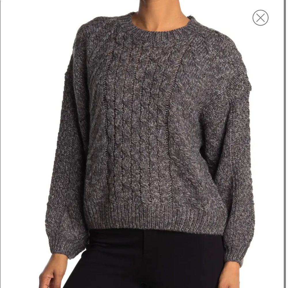 Cloth by Design All Over Cable Pullover SZ S